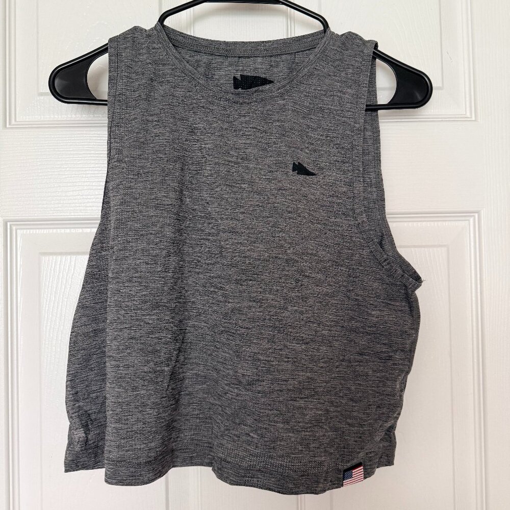 GORUCK Performance Crop Tank Heather Gray – Women’s Small (Made in USA)